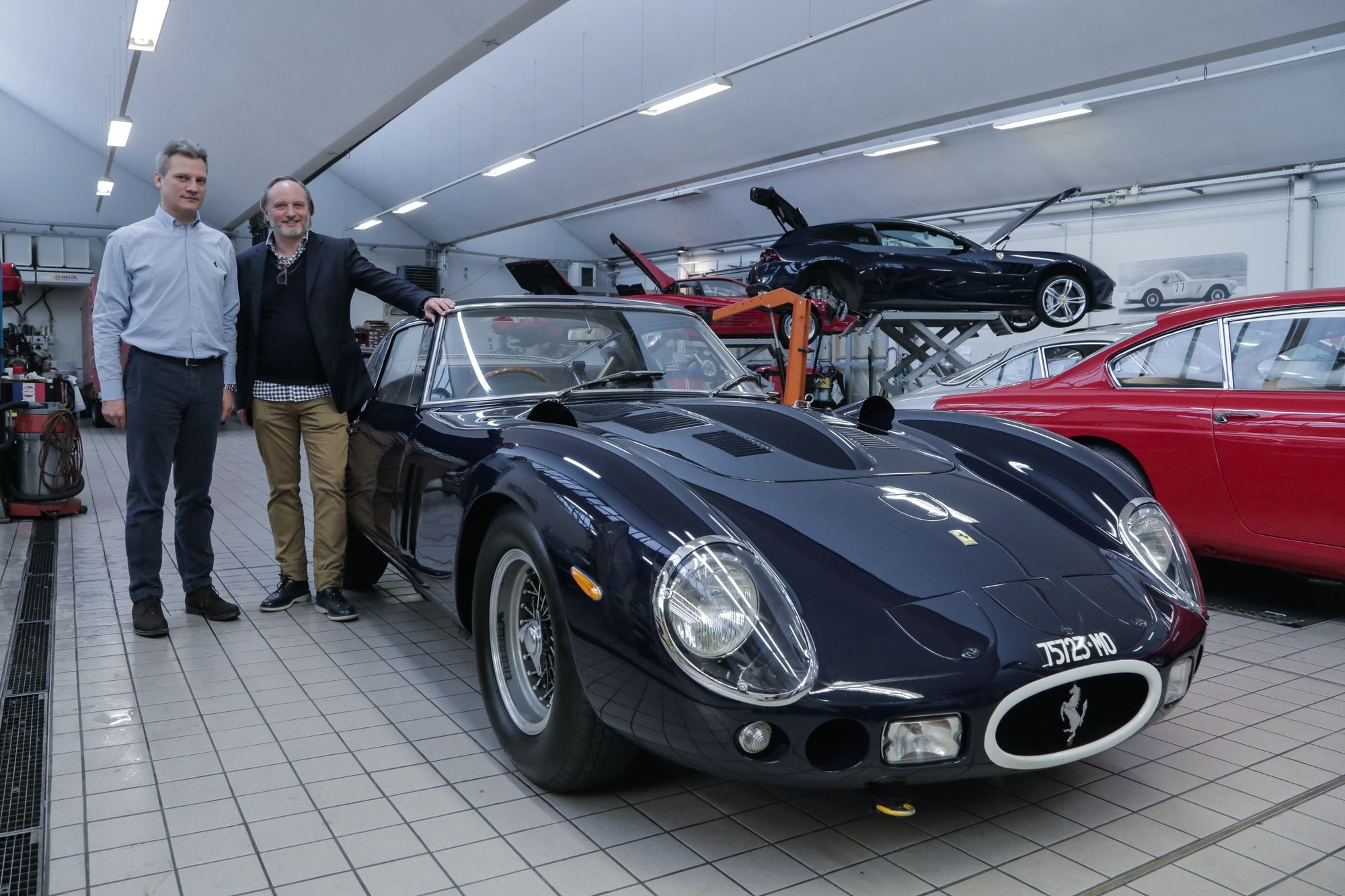 Berühmter 250 GTO zu Besuch in der Niki Hasler AG-Werkstatt